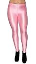 Women's Skinny Fit Satin Leggings (HS Baby Pink -30_Baby Pink_30)