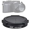 JJC Black ACLX100 Auto SELF-RETAINING Protective Lens Cap, Compatible with Panasonic Lumix LX100 / LX100 II/ Leica D-LUX Typ 109 D-LUX 7, LX100II Mark II M2 Lens Cap, LEICA D LUX 7 Camera Lense Cap