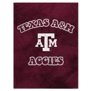 Texas A&M Aggies 60'' x 70'' Bubble Tie-Dye Flannel Sherpa Blanket