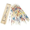 Trinkets & More - Mikado | Wooden 31 Pick-Up Sticks | Best Return Gift | Fun Family Indoor Board Game for Adults and Kids 5+ Years (Pack of 1)