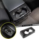 For 15 - 20 Ford F150 F-150 Carbon Fiber Rear Water Cup Holder Cover Trim Bezel