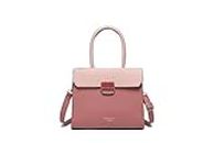 Diana Korr Faux Leather Women & Girls Handbags Purse, Stylish Fashion Shoulder & Crossbody Bag With Long Strap (Pink)