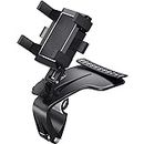 Techgadget Mobile Phone Holder for Car 360° Adjustable Rotation Holder Mount Dashboard Stand GPS Navigation Bracket Rear View Mirror Universal Stand Clip Compatible with All iPhone Android Smartphone
