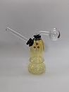LEAHANA - I M POSSIBLE CLEAR GLASS SMOKING WEED POKET BONG CHILLUM OIL PIPE BURNER