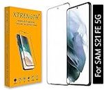 XTRENGTH Advanced Hd+ Tempered Glass Screen Protector Designed For Samsung Galaxy S21 Fe 5G - Edge To Edge Full Screen Coverage With Easy Instalaltion Kit (Anti-Scratch) For Cellphone