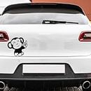 KREEPO Decals Stickers Monkey (Pack of 2) for Car, Truck, Bike Bumper Bonnet Hood Front/Back Window Waterproof Self-Adhesive (Black) (14X12CM)