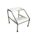 Mowell Satinless steel Double Foot Step for Hospital/Clinic Foot stool