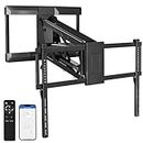 VIVO Steel Electric 37 to 90 inch Large TV Wall Mount for LCD LED Plasma Screen, Above Fireplace Height Adjustable Motorized Bracket, Black, MOUNT-E-MM090