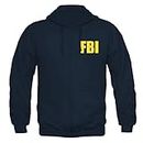 Veste à capuche FBI Police Mafia CSI CIS USA DEA Criminal Minds Navy Bleu XXX-Large