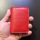 Wilson A2000 Minimalist Leather Baseball Wallet(Red)