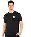 Nike Men's Regular Fit T-Shirt (DV0660-010_Black/Laser Orange S)