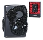 Zippo Lighter Black Dragon Genuine Windproof Free Shipping 6 Flints New in Box