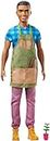 ​ Barbie Sweet Orchard Farm Ken Doll, Brunette, with Apron and Plant, for 3 to 7 Year Olds