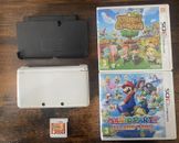 Nintendo 3DS Ice White Full Working Order 3 Games Charging Cable Dock Bundle