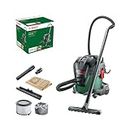 Bosch UniversalVac 15 1000 W Wet and Dry Vacuum Cleaner & Blower with High Suction Power, for Domestic Use Only, 15 L, Cartridge Filter, Green & Black
