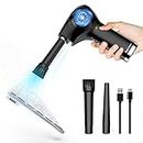 Cordless Electric Air Duster, Portable Air Blower, Replaces Compressed Air Cans for Computer Keyboard Car Cleaning, Rechargeable… (40000RPM)