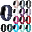 Silicone Sport Bracelet wrist Watch Band for Fitbit Charge 3 / Charge 4 / HR