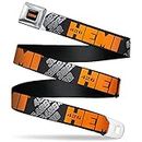 Buckle-Down Seatbelt Belt - HEMI 426 Logo 392/426 Black/Orange/Silver-Fade - 1.5" Wide - 32-52 Inches in Length