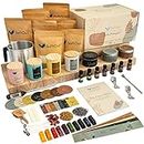SoftOwl Premium Soy Candle Making Kit - Full Set - Soy Wax, Big 7oz Jars & Tins, 7 Pleasant Scents, Color Dyes & More - Perfect as Home Decorations - DIY Starter Scented Candles Making Kit