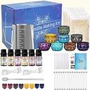 DIY candle making kit supplies gift for adults beginners, which contains candle wicks, wax, jars, stickers, a Pouring Pot. etc. Perfect hobbies, candle kit gift for parent-child lovers women.