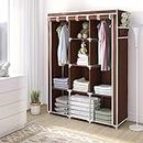 Ebee 6+2 Layer Fancy Collapsible Closet/Cabinet (Brown)