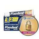 Fixodent Ultra Max Hold Denture Adhesive, 2.2 Oz (Pack of 2)