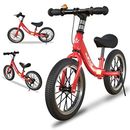 14/16 Inch Balance Bike for 3 4 5 6 7 8 Year Old Boys and Girls, No 14inch Red