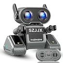 Robot Toys,Rechargeable Remote Control Robot Toy,Interactive Smart Toy Robots for Kids with LED Eyes & Music & Dance,Intelligent Robotic Toys for Age 3 4 5 6 7 8+ Year Old Boys Girls Gifts (Grey)