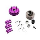 FASHIONMYDAY Fashion My Day® 14T Gear Flywheel with Bearing Shoe Sets for 1|8 Rc Car Parts Purple |Toys & Games|Remote & App-Controlled Toys|Remote & App Controlled Vehicles|Cars