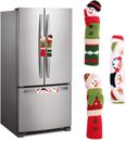 3 Piece Set Christmas Snowman Refrigerator Door Handle Covers Appliance Handle C