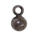 Sahiba Gems Solid Lead Full Round Solid Goli 10 mm Pendant/Locket for Men and Women ~ Use in Bracelet ya Locket ~ for Astrological and Lal Kitab Remedy