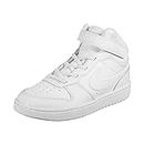 Nike Femme Court Borough Mid 2 Big Kids' Shoe, White/White-White, 38 EU