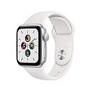Apple Watch SE (GPS, 40mm) Caja De Aluminio Plata con Correa Deportiva Blanca (Reacondicionado)