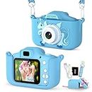 ASTGMI Kids Camera Digital Camera for 3-8 Year Old Boys, Toddler Toys Camera for Kids with 1080P HD Video and 2.0 Inch IPS Screen 32GB SD Card,Christmas Birthday Festival Toy Gifts for Kids(Blue)