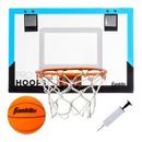 Franklin Sports Over The Door Mini Basketball Hoop Polycarbonate in Black/Blue | 13.75 H x 17.5 W x 12 D in | Wayfair 54251
