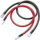 Spartan Power Battery Cable 2 Foot 4 Gauge AWG Wire Set 5/16" M8