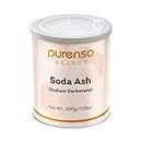 Purenso Select - Soda Ash (Sodium Carbonate) I Washing Soda, Tie Die, pH Increaser, and More, 200g