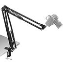 Overhead Tripod Mount for DSLR Camera Gopro Hero 9 8 7 6 5 4 Camera Desk Mount Stand with Flexible Articulating Boom Arm for Canon Nikon Sony Fuji SLR
