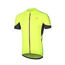 ARSUXEO Men's Short Sleeves Cycling Jersey Bicycle MTB Bike Shirt 636 Green Size XL