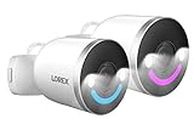 Lorex 4K Spotlight Indoor/Outdoor Wi-Fi 6 Security Camera with Smart Security Lighting - Pack of 2