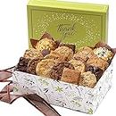 Broadway Basketeers Brownie and Cookie Gift Box, Gift Basket to Say Thank You Gift Baskets Delivery Prime Gourmet Edible Care Package for Teacher, Employee, Nurse, Neighbor, Families, Her, Him