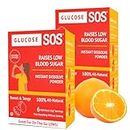 Glucose SOS Glucose Powder - Natural Dextrose Powder Packets - Fast-Absorption - Instantly Dissolves - No Water Needed - Sweet and Tangy - 12 Packets