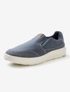 RIVERS - Mens All Season Casual Shoes - Loafers - Blue Slip On Wide Fit Footwear