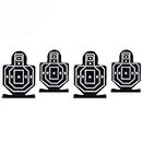 BULLDOG AIRSOFT Set of 4 Metal Targets For Air Rifle Pistol Airsoft Indoor And Outdoor Target Training Solider Human Form Target Set (Human Form Target Set of 4)