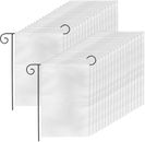 36 Pack Blank Garden Flags, 12" x 18" DIY Sublimation Flags, Polyester Plain ...
