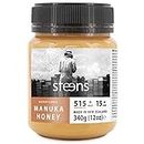 Steens Manuka Honey MGO 515+ - 340 g rein roher 100% zertifizierter UMF 15+ Manuka Honig - abgefüllt und versiegelt in Neuseeland