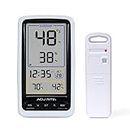 ACURITE Wireless Thermometer with Indoor/Outdoor Temperature and Humidity, White