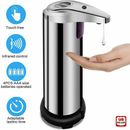 250ml Stainless Auto Handsfree Sensor Touchless Soap Dispenser Kitchen Bathroom