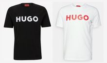 Hugo Boss Herren T-Shirt Dulivio HUGO Shirt Shirts Regular Fit schwarz/ weiß neu