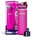 AQUAPHOR City Bottle 500ml Pink | Travel Water Bottle with Activated Carbon Filter | Filters Chlorine & Impurities | Made of Tritan & BPA-Free | Stay Hydrated On the Go!